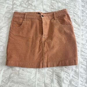 Nui Earthy Tan Mini Skirt